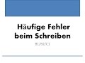 Häufige Fehler beim Schreiben Goethe Zertifikat B2