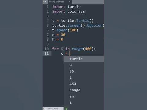 Cool Python Turtle Graphics | Python Turtle Graphics - YouTube