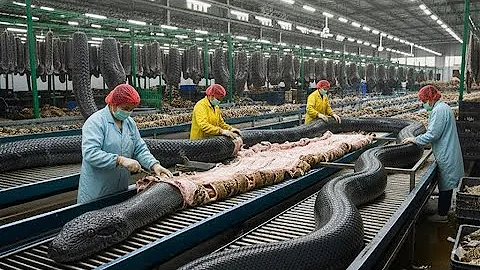 Inside the Python-Leather Factory: From Python Skin to Luxury Jacket | Full Process