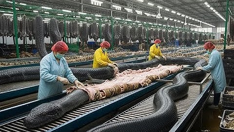 Inside the Python-Leather Factory: From Python Skin to Luxury Jacket | Full Process