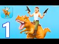 Dino army  gameplay walkthrough part 1 dino war army commander base defense iosandroid gameplay