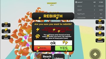 500 Rebirths +11.00M+Strength In Strongman Simulator