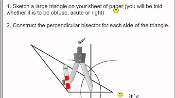 Perpendicular Bisectors Concurrency Construction