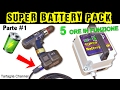 SUPER Battery pack per trapano avvitatore - 5 ore Sempre acceso PARTE 1