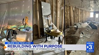 HELENE | ONE YEAR LATER: NC art studio rebuilds after facing repeated natural disasters