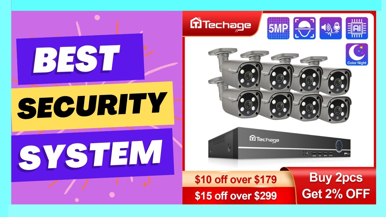 Techage Security Camera System - YouTube