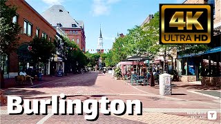 【4K】Burlington Vermont - Day Walk - July 2023