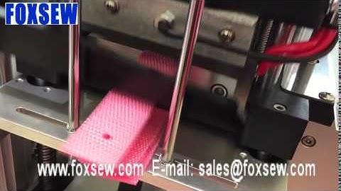 Automatic Tape Cutting Machine with Punching Hole and Collecting Device