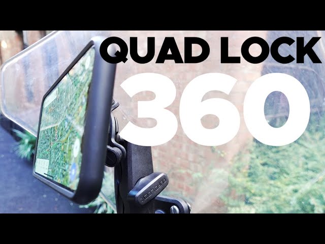 QUAD LOCK 360 mounts / On the bike. 
