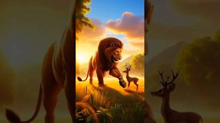 "This 40-Second Story Will Change Your Thinking Forever 🧠✨" #moralstory #Lionanddeer #junglestory