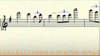 Video thumbnail of "Kenni Holmen's jazz saxophone solo on "Isn't She Lovely" w/transcription"