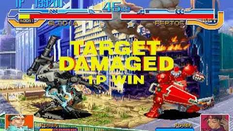 CPS2 Cyberbots: Full Metal Madness - Jin Saotome w/ BX-02 Blodia