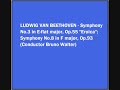 BEETHOVEN - Symphony No.3 "Eroica", Symphony No.8 - Bruno Walter