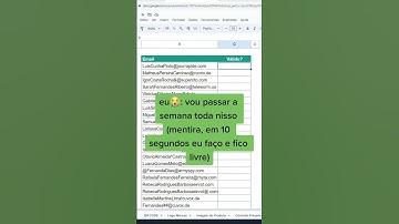 #shorts #excel Verificar se email é valido (Excel)