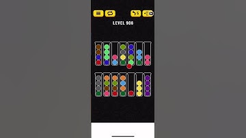 Ball Sort stage 906 #games #puzzle #ballsort