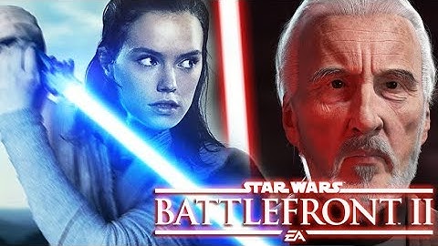 Count Dooku VS Rey! Star Wars Battlefront 2 VERSUS