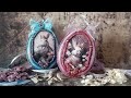 Vintage  Easter decor - Decoupage Easter craft idea - mixed media tutorial