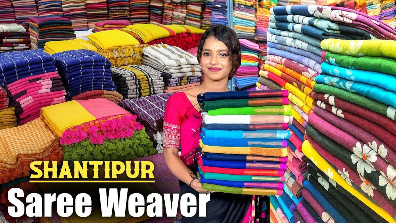 120 Count Pure Mul Cotton Saree Manufacturer // Bengal Cotton Saree Wholesaler  - Huge Stock 🔥🔥