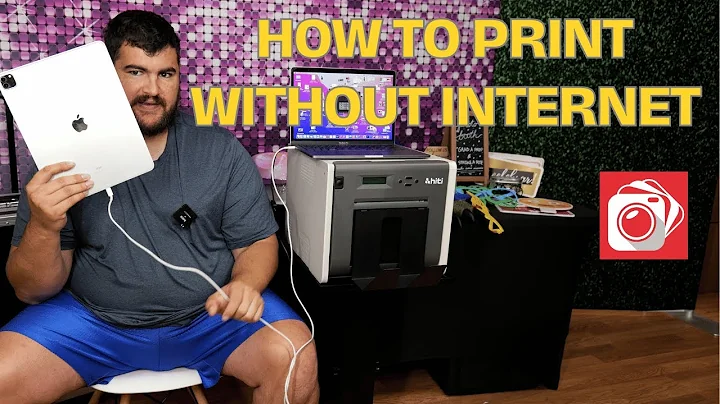 How to print without internet on iPad Photo Booth - Photo Booth Hack