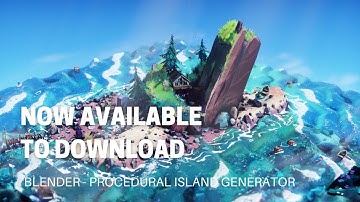 Procedural Island Generator – Blender Download (Geometry Nodes)