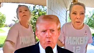 Major Karen Gets Pissed At This Guys Trump Sign...