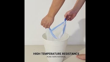 mixshop Drawstring Garbage Bag/ Trash Bag/ Rubbish Bag/ Plastic Bag/ Dustbin [SG READY STOCK]