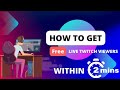Get Free Twitch Viewers with FollowersPanda | Within 2 Minutes.