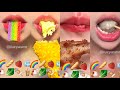 ASMR EMOJI FOOD MUKBANG REAL SOUND 레인보우 이모지먹방