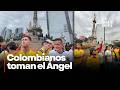 Afición de Colombia invade Reforma antes de su debut mundialista