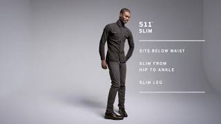 New 2020 -Levi's Men's 511 Slim Fit Jean's, 99% Cotton, 1% Lyrca Spandex