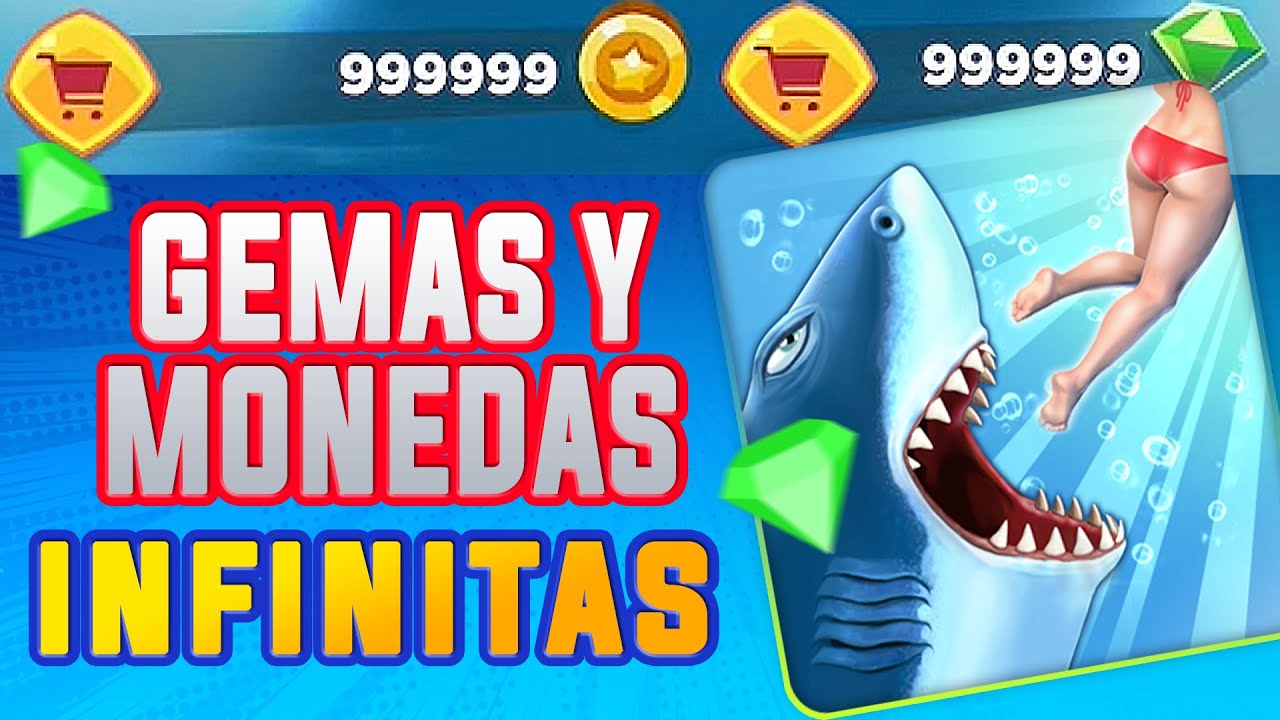 Como Obtener GEMAS y DINERO infinito Hungry Shark Evolution Android
