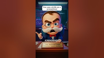 You use a knife as a screwdriver  #PatheticAdulting #TruthButcher #facts #humor