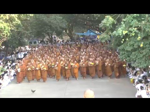 งานปฏิบัติธรรม ประจำปี ๒๕๕๙ ณ วัดหนองป่าพง - จากธรรมศาลาสู่ลานเจดีย์พระโพธิญาณเถร ช่วงที่ ๓