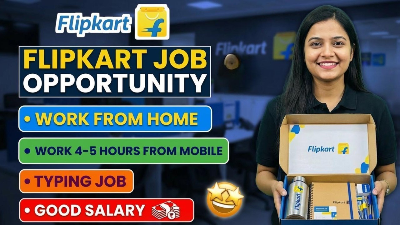 🔴Flipkart - Data Entry Operator | Flipkart SCOA Full Detail Explain | Work from Home 2026🔥