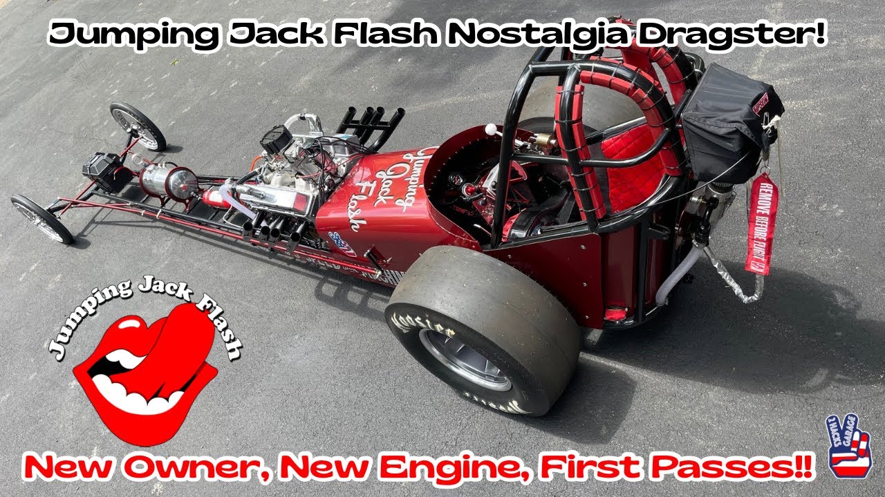 Гоночный болид Jumping Jack Flash совершает свои первые заезды с новым двигателем и новым владель...