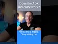 Does the ADX indicator actually work?