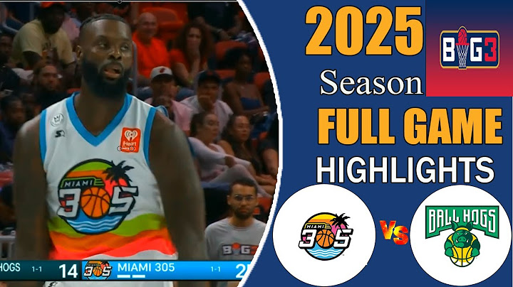 Miami 305  vs Ball Hogs Full Game Highlights | Big 3 Week3 2025 | Big3 season 2025| Big3 season 8