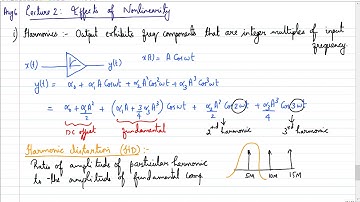 RFIC Unit 1 Lecture 2: Effects of nonlinearity