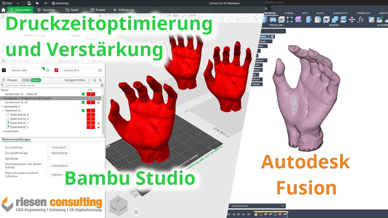 3D-Druck beschleunigen! 🔥 Bambu Studio Autodesk Fusion Tricks für Multi-Material & stabile Bauteile