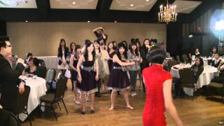 Old Mill Toronto Hotel Wedding Reception | Bouquet Toss Wedding Game