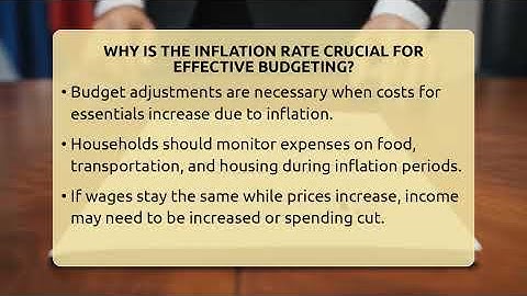 Why Is The Inflation Rate Crucial For Effective Budgeting? - Inflation Insight Channel