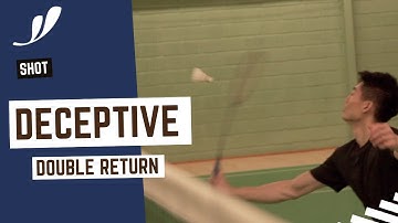 Learn DECEPTIVE Double Returns | Basic Feather | Badminton training
