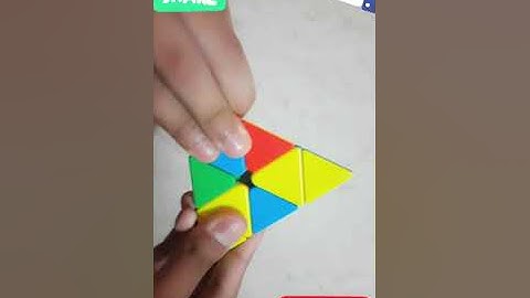 This is 👉 Checkerboard Pattern 😃 |  On Pyramid Cube | #Cube | #shorts