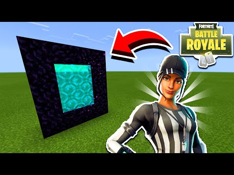 COMMENT FAIRE LE PORTAIL VERS LE MONDE DE FORTNITE SUR MINECRAFT !