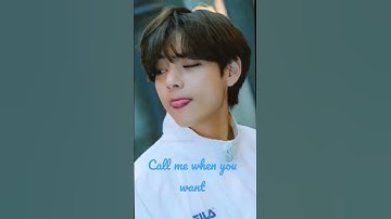 call me when you want bts v edit bts#shorts.