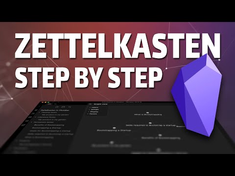 Zettelkasten Smart Notes: Step by Step with Obsidian