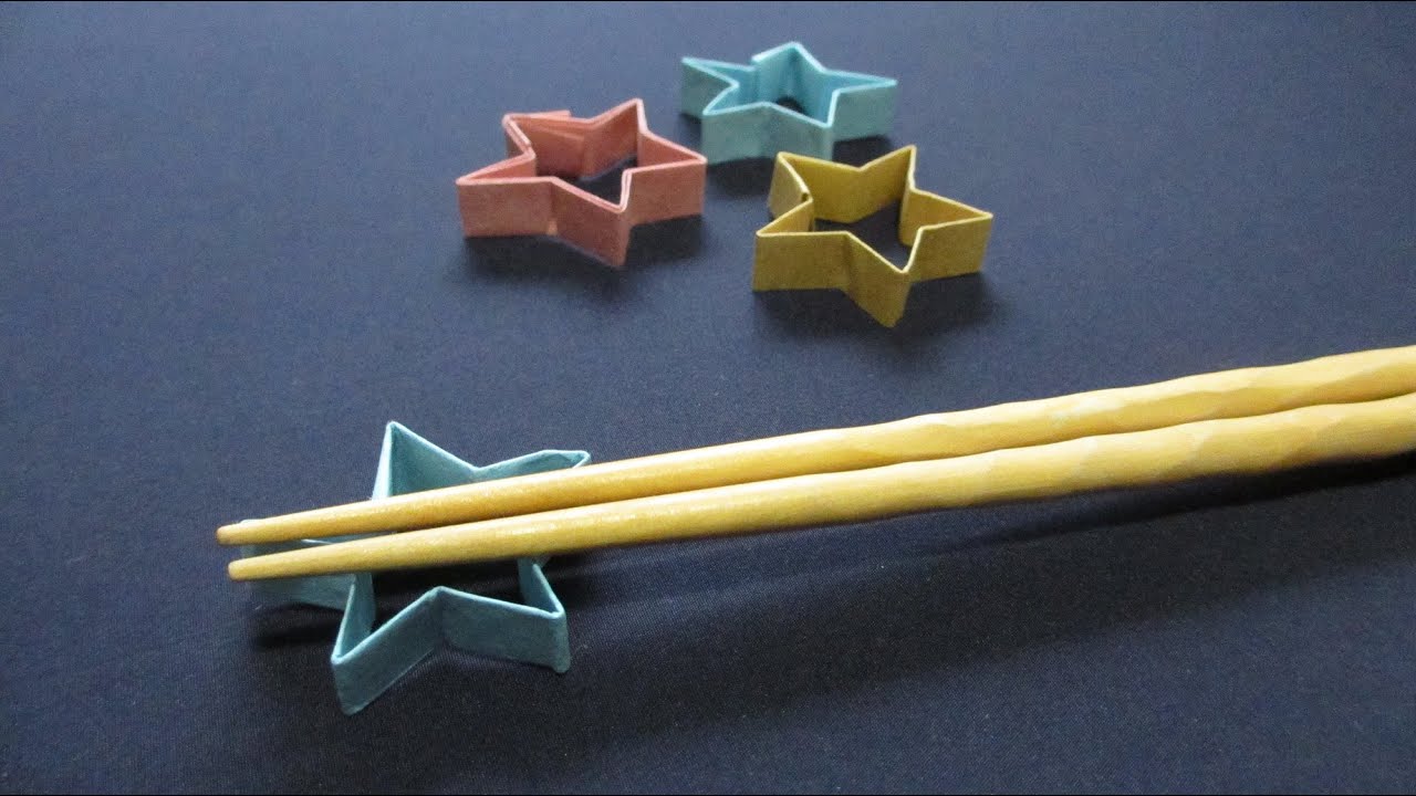 折り紙で作る箸置き 7月星 How To Origami Star Youtube