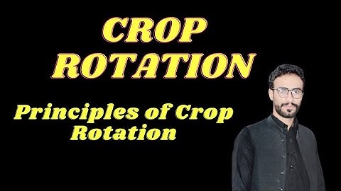 Crop Rotation / Principles of Crop Rotation