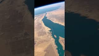Suez Canal Egypt view from ISS