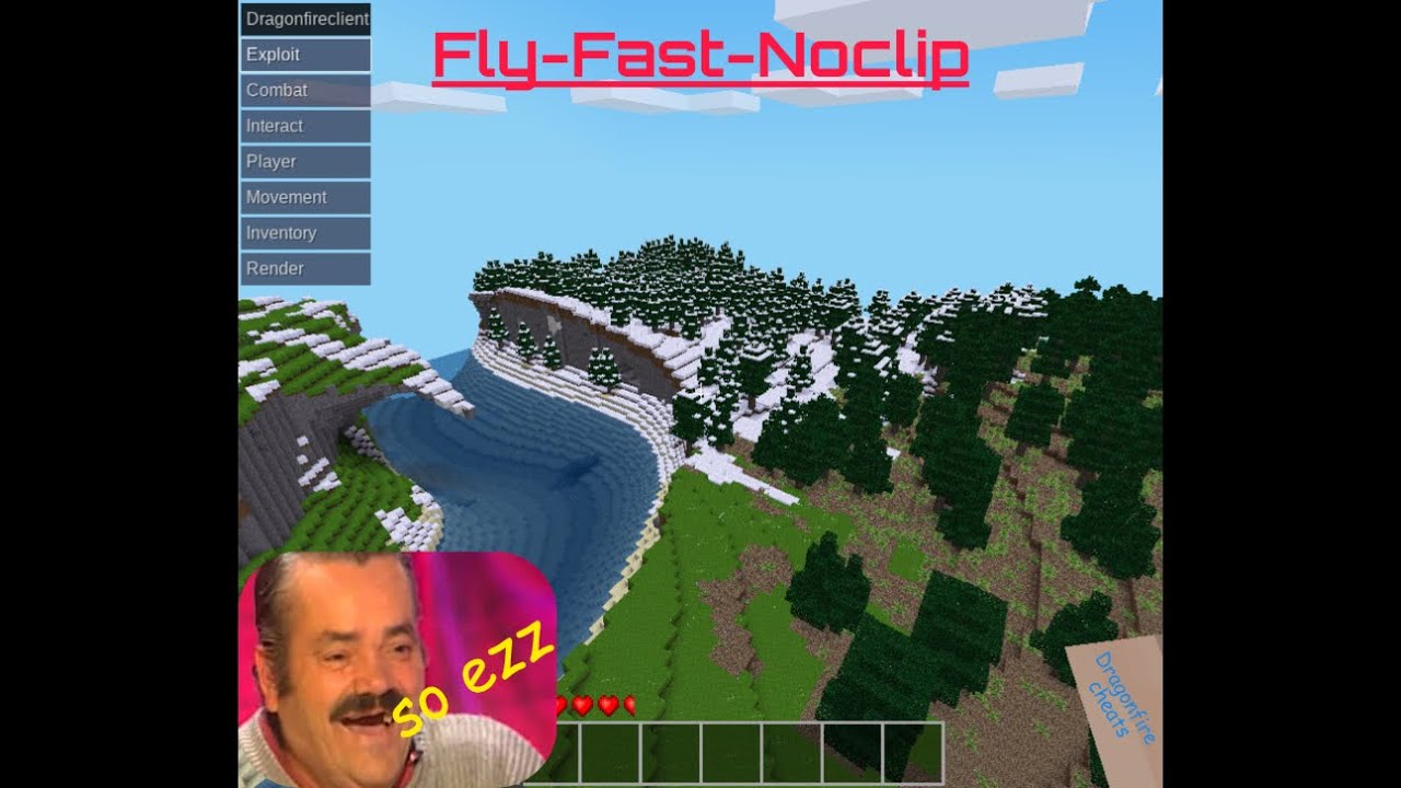 How to use fly, fast, noclip cheat in Dragonfire tutorial 1